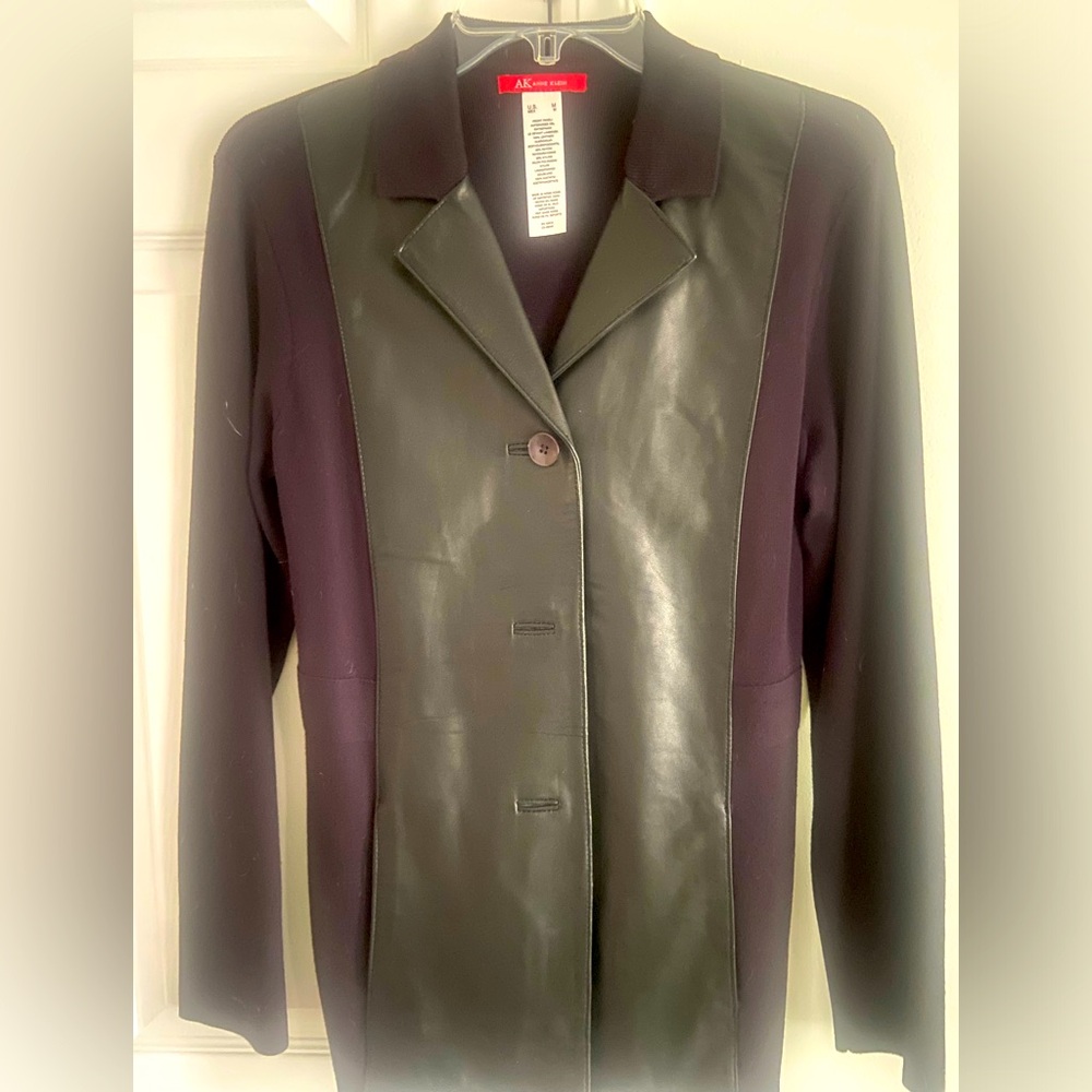 Ann Klein Leather/Sweater